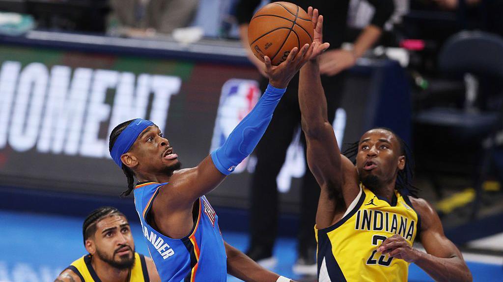 پیروزی اوکلاهاما سیتی تاندر مقابل ایندیانا پیسرز برای تساوی در فینال NBA
